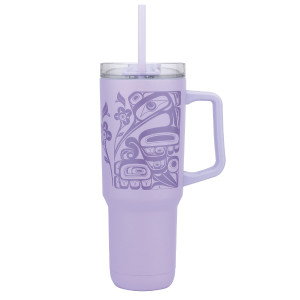 40oz Insulated Tumbler with Straw - Spirit Messenger