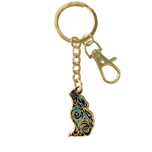 Enamel Keychain - Wolf