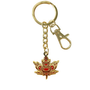 Enamel Keychain - Indigenous Maple