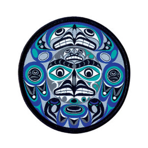 Small Embroidered Patch - Thunderbird Moon Small Embroidered Patch - Thunderbird Moon