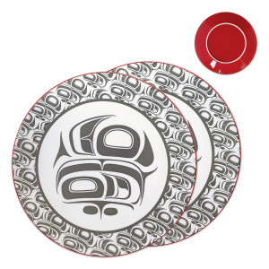 Porcelain Art Dinner Plates (Set of 2) - Transforming Eagle