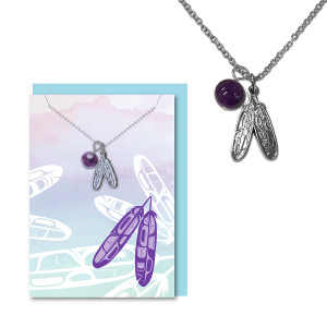 Healing Necklace - Eagle Feathers