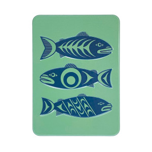 Embossed Metal Magnet - Salmon in the Wild