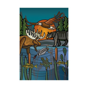 Postcard - All My Relatives (Indinawemaaganidag) Postcard - All My Relatives (Indinawemaaganidag)