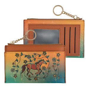 Zippered Card Wallet - Horse (Bebezhigooganzhii)