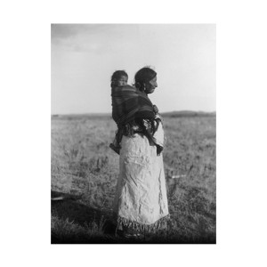 First Peoples Postcard - Woman & Child