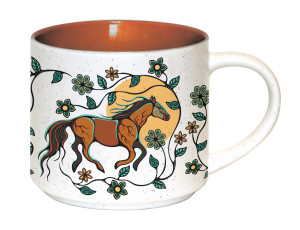 Ceramic Mug (16oz) - Horse (Bebezhigooganzhii)