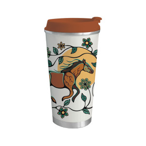 Art Travel Mug (18oz) - Horse (Bebezhigooganzhii)