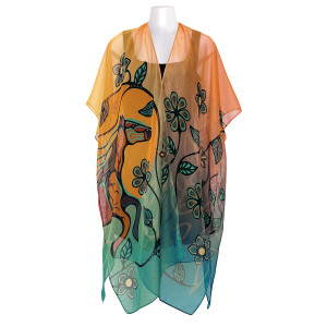 Sheer Fashion Wrap - Horse (Bebezhigooganzhii)