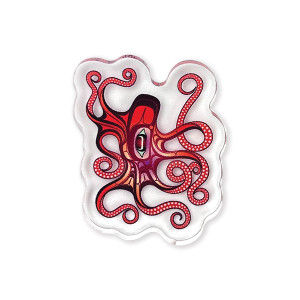 Acrylic Pin - Octopus (Nuu)