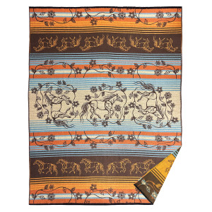 Woven Blanket - Horse (Bebezhigooganzhii)