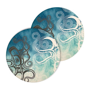 Ceramic Coasters (set of 2) - Octopus (Nuu)