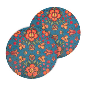 Ceramic Coasters (set of 2) - Prairie Beadwork