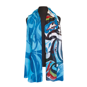 Signature Scarf - Raven and Killer Whale