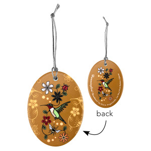 Ceramic Ornament - Hummingbird (Nenookaasi)