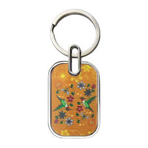 Lenticular Keychain - Hummingbird (Nenookaasi)