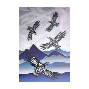 3D Lenticular Art Card - Soaring Eagle