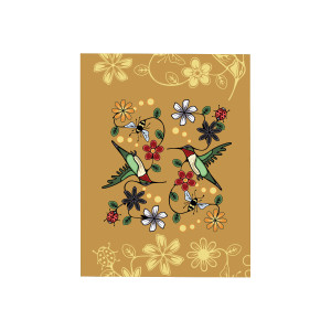 Folding Card - Hummingbird (Nenookaasi)