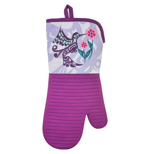 Silicone Oven Mitt - Hummingbird