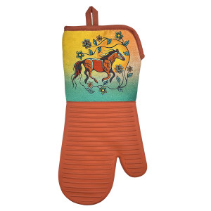 Silicone Oven Mitt - Horse (Bebezhigooganzhii)