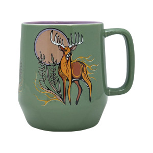Big Ceramic Mug (20oz) - Deer (Waawaashkeshi)