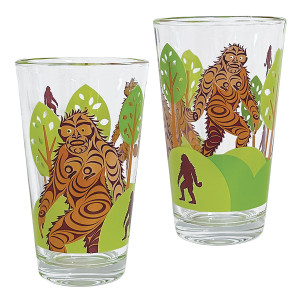 Printed Glass Tumblers (Set of 2) - Sasquatch