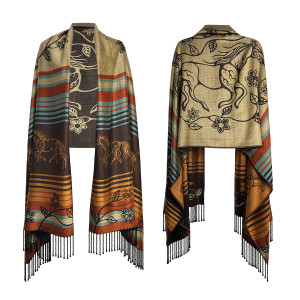 Shawl - Horse (Bebezhigooganzhii)