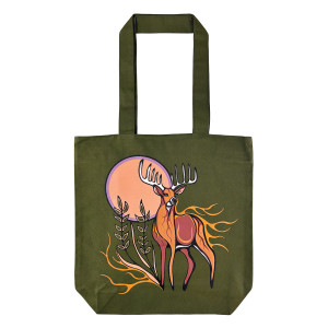 Everyday Canvas Tote - Deer (Waawaashkeshi)
