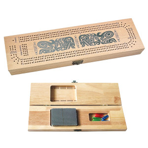 3-Track Cribbage Board - Urban Wolf