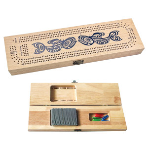3-Track Cribbage Board - Killer Whale