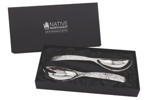 Silver Servers - Eagle Whale