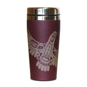 Travel Mug - Eagle's First Flight - Burgundy