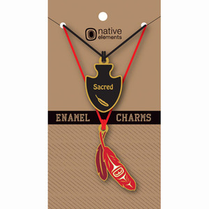 Enamel Charm - Sacred Feather