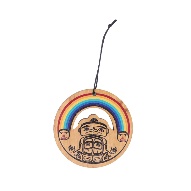 Wood Ornament - Rainbow
