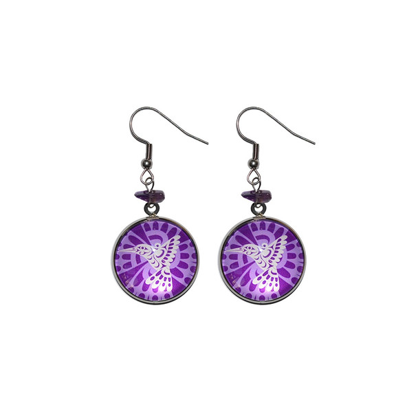 Hummingbird Charm Earrings