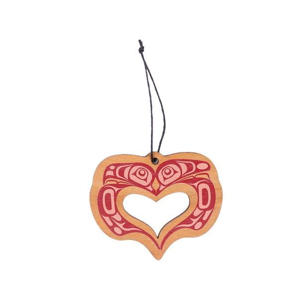 Wood Ornament - Love Birds