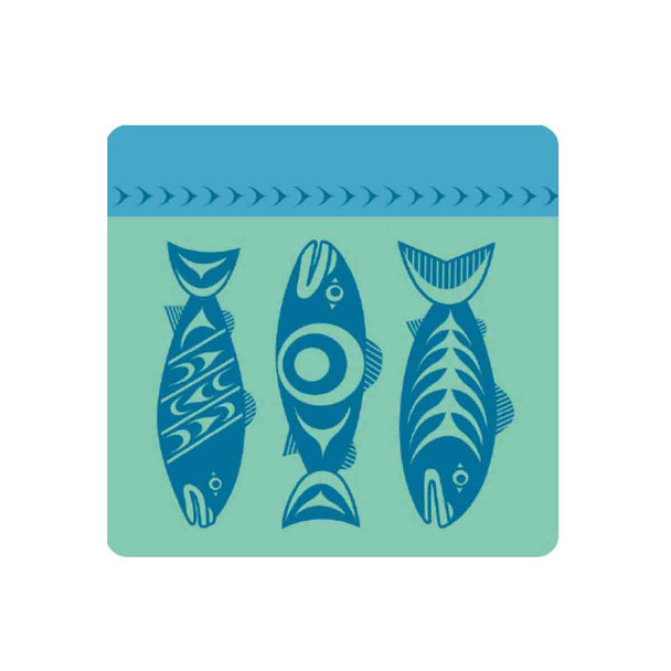 Cork-Backed Coaster - Salmon in the Wild