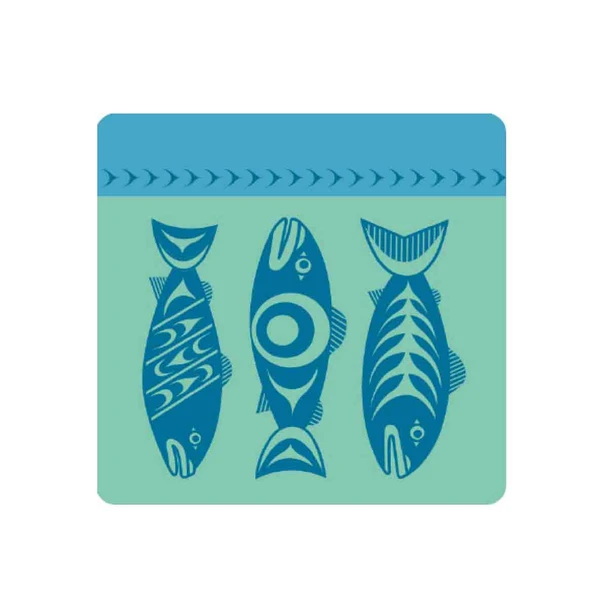 Cork-Backed Coaster - Salmon in the Wild