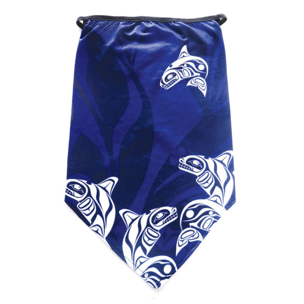 Bandana Gaiter with ear loops - Whale