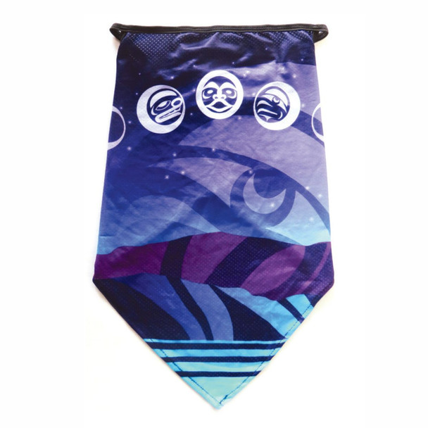 Bandana Gaiter with ear loops - Moon Phases