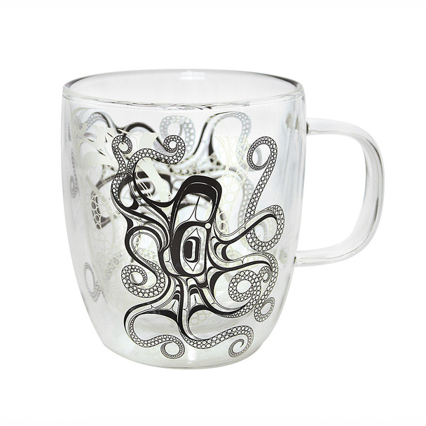 Double Walled Glass Mug- Octopus (Nuu)