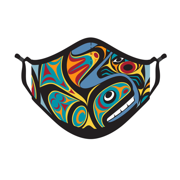 Reusable Face Mask - Whale - Jr