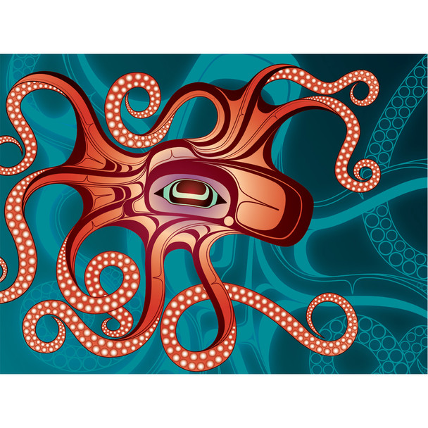Folding Card - Octopus (Nuu) Folding Card - Octopus (Nuu)