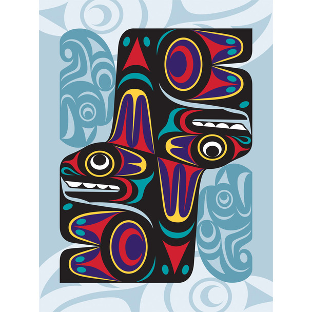 Folding Card - Thunderbird and Whale - Jr