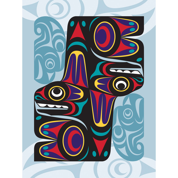 Folding Card - Thunderbird and Whale - Jr
