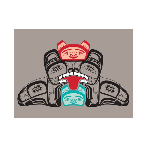 Folding Card - Bear Mother