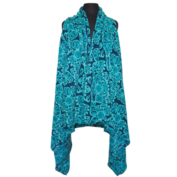 Multi-Use Fleece Cape - Salish Eagle