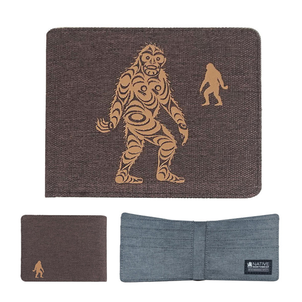 Crosshatch Wallet - Sasquatch