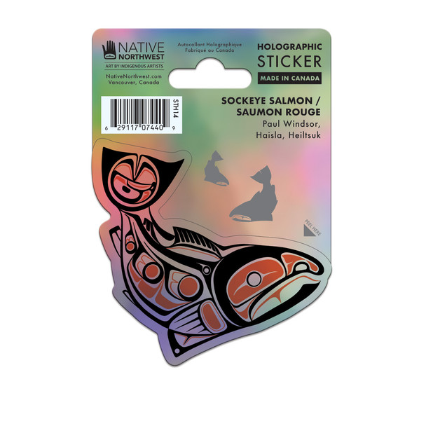 Holographic Sticker - Sockeye Salmon