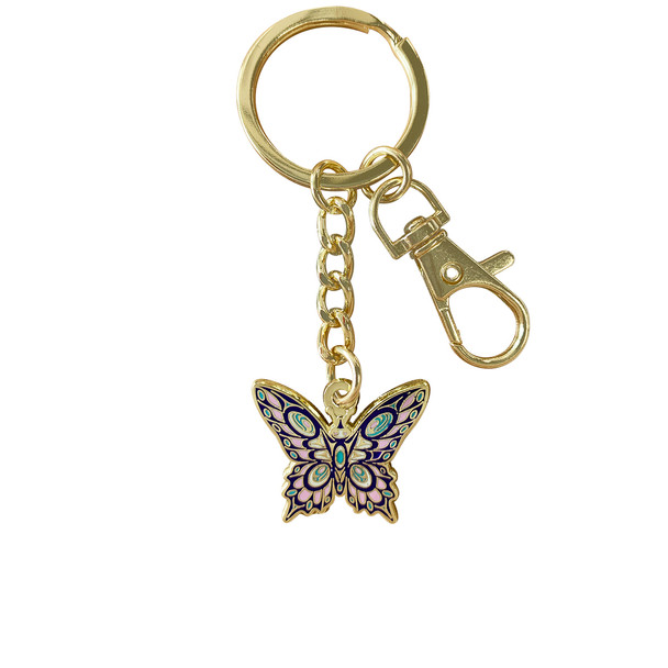 Enamel Keychain - Butterfly